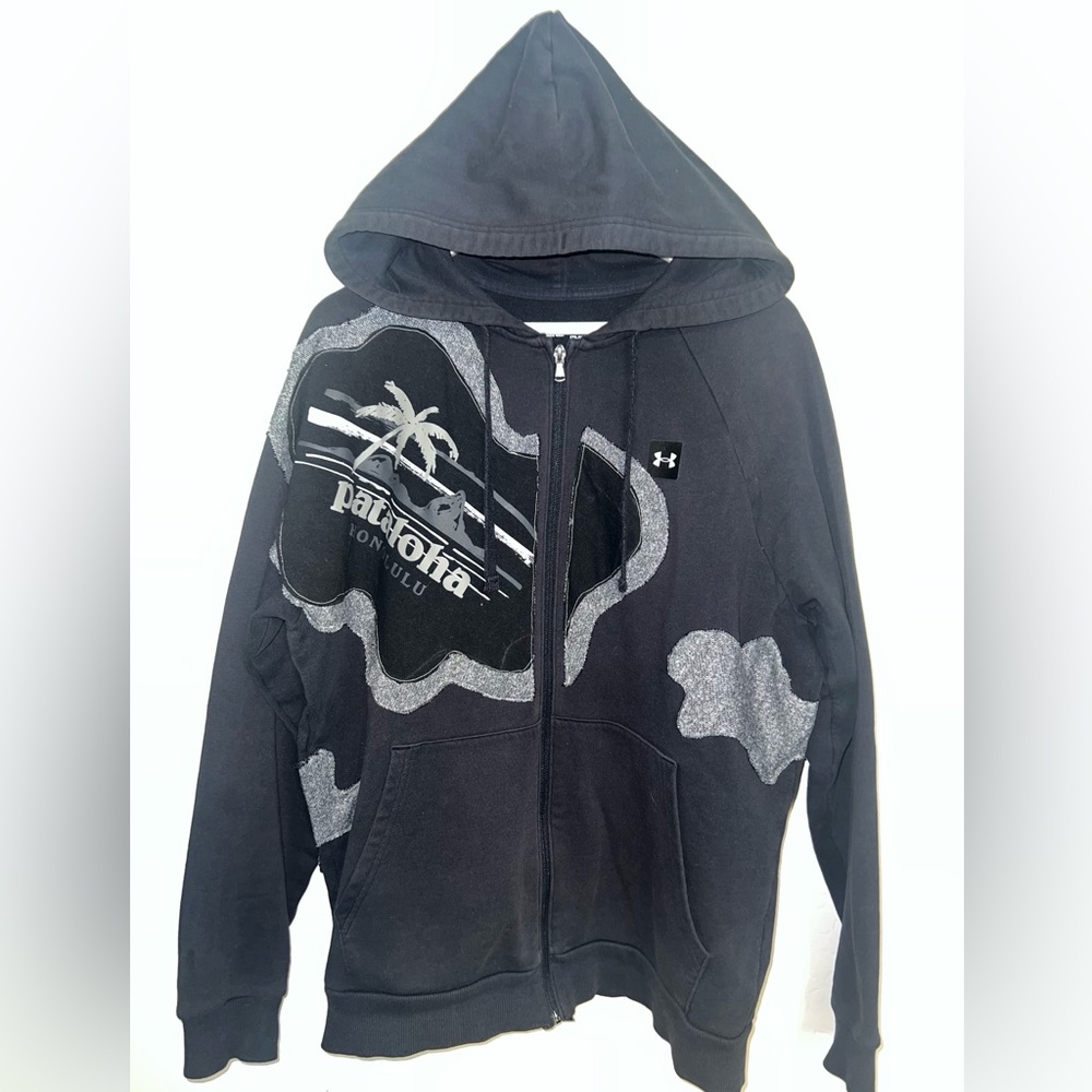 Upcycled Patagonia x Under Armour Hoodie M - Picture 1 of 5